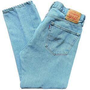 Levi’s 505 Jeans Light Wash Straight Leg Denim Men’s 36x30